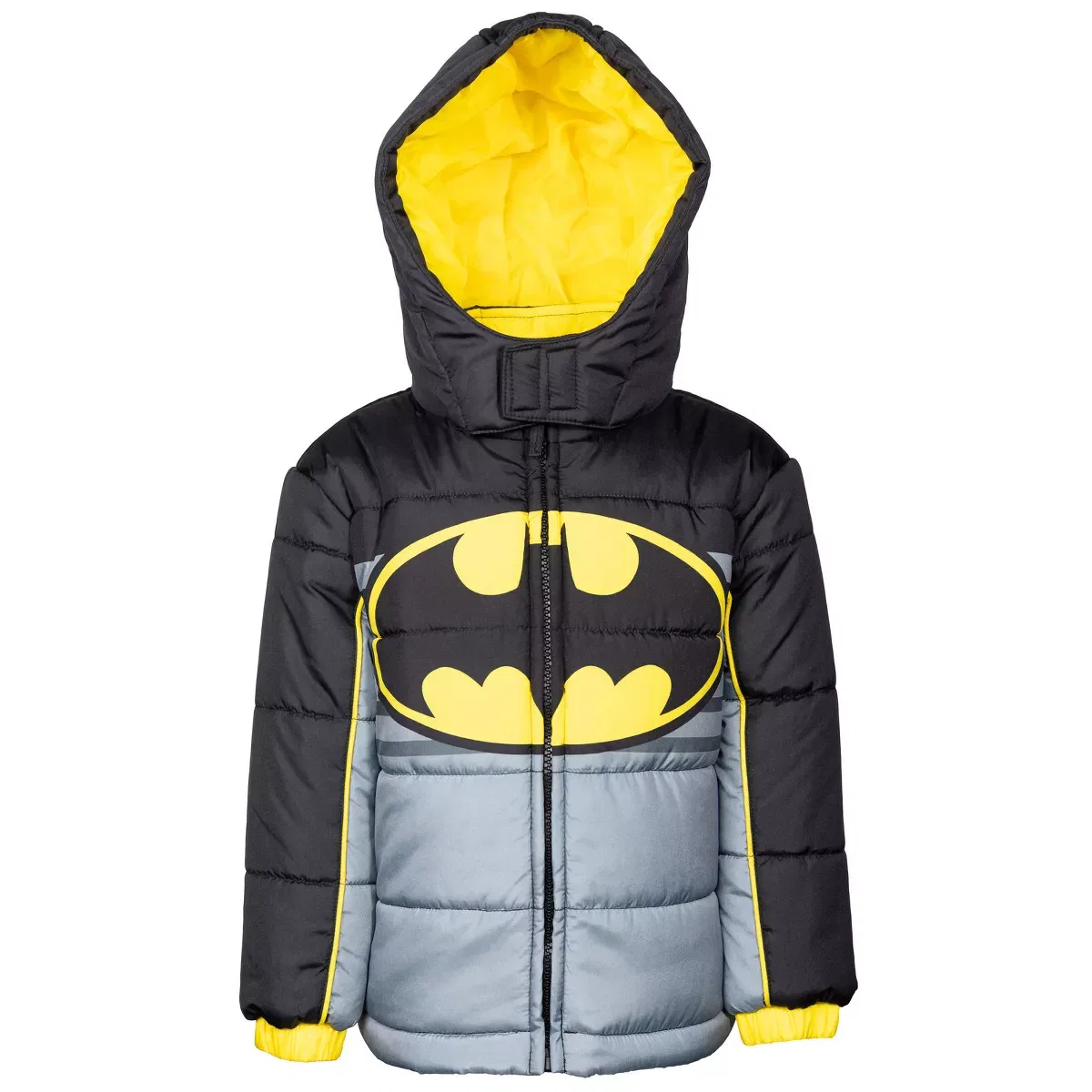 Детская куртка-пуховик с капюшоном с принтом Justice League Zip Up Puffer Jacket DC Comics, Gray