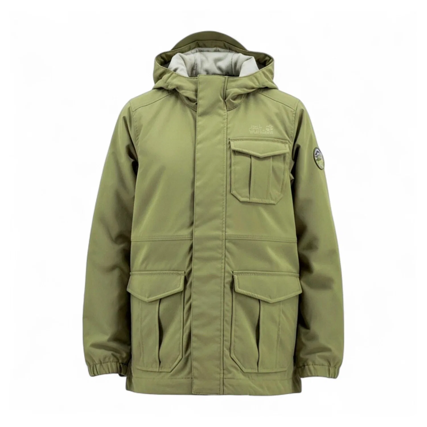 Детская ветрозащитная куртка Lakeside Safari Jack Wolfskin, Grun
