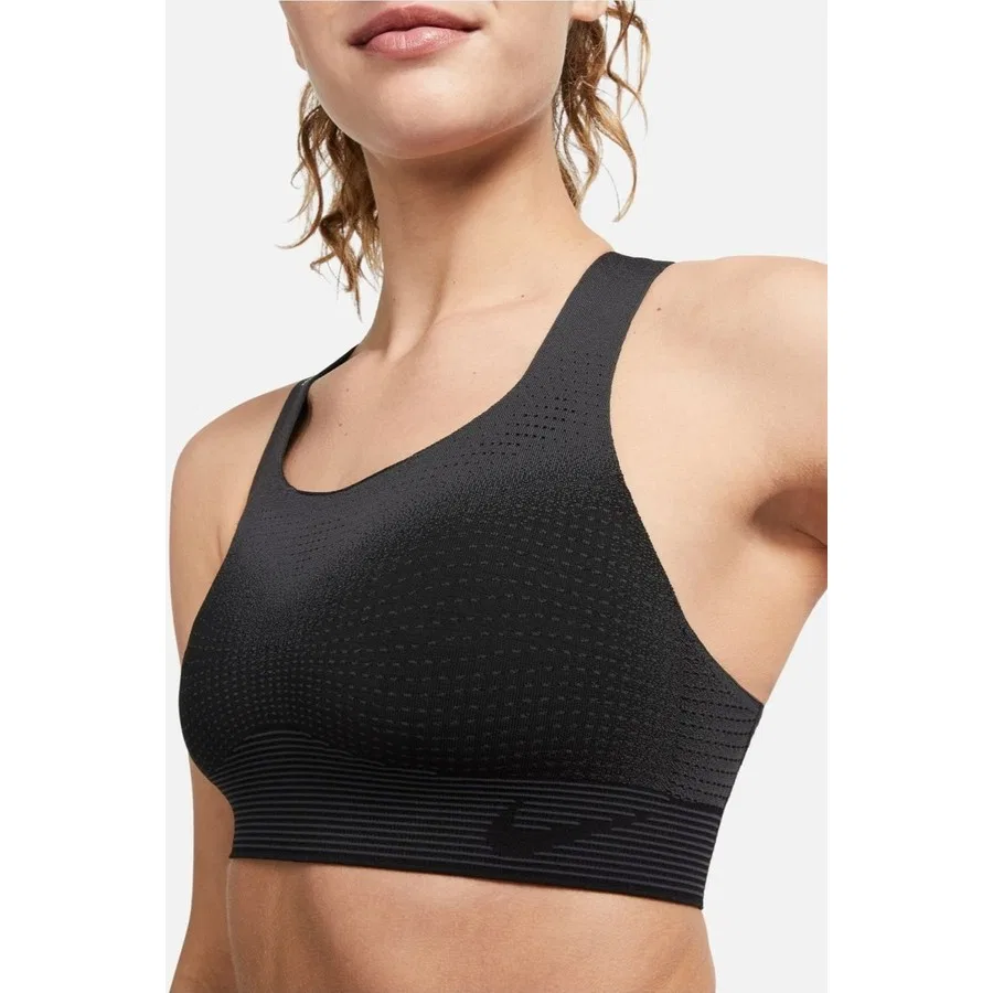 Женский спортивный бюстгальтер с высоким уровнем поддержки Training Sports Bra Nike, Черный — фото 2