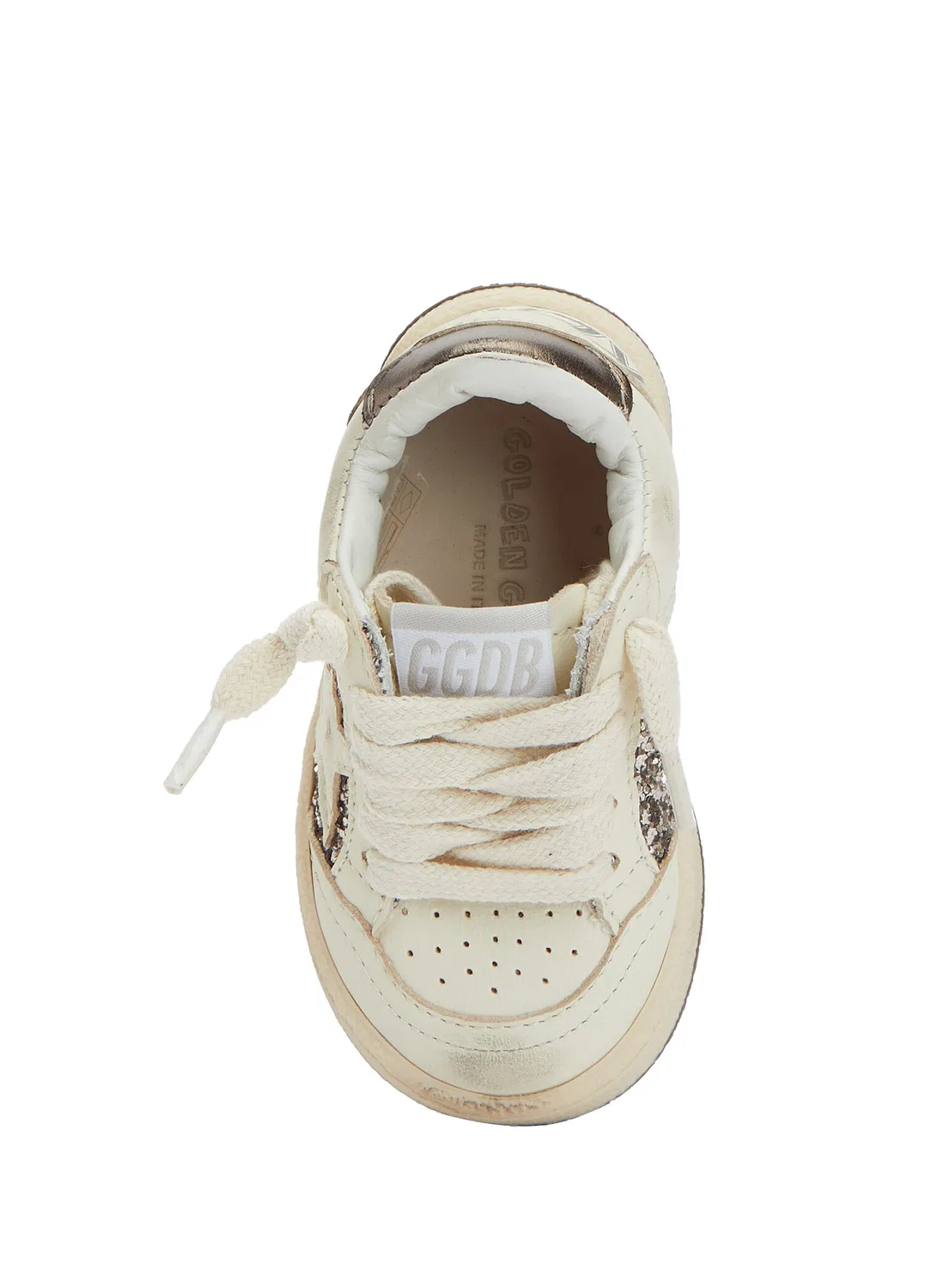 Кроссовки детские Golden Goose Ball Star, multi white — фото 4