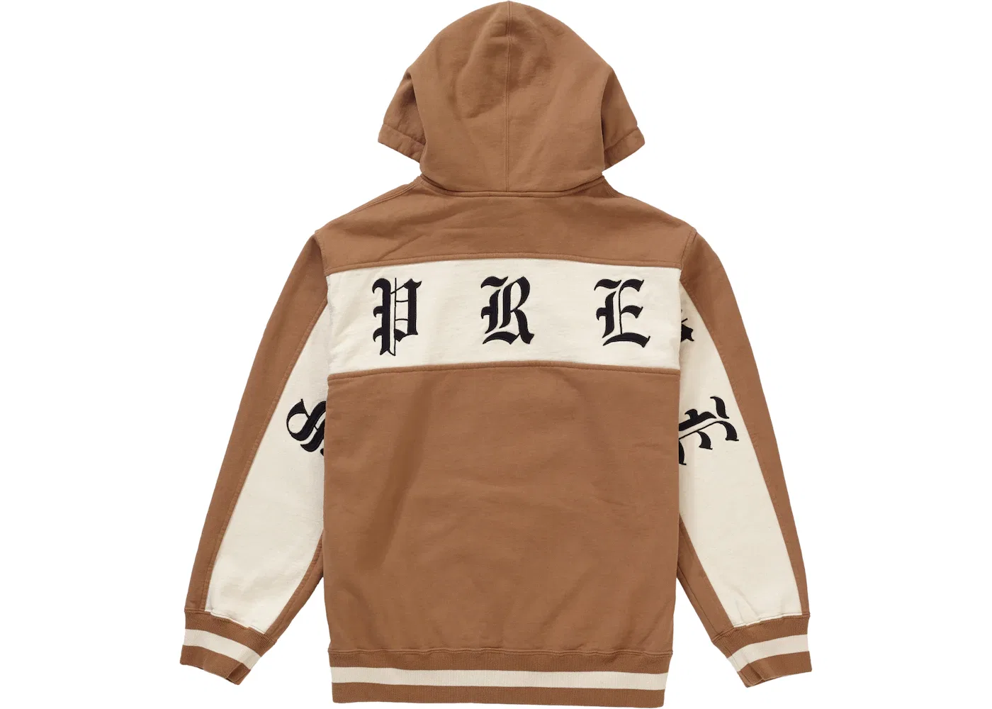 Мужской свитшот на молнии Old English Stripe Supreme, Brown — фото 2