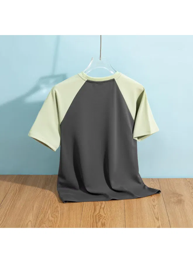 Футболка с коротким рукавом для мальчиков, быстросохнущая, модель 2025 Summer Youth Athletic Tee, Jeanswest, серый — фото 3