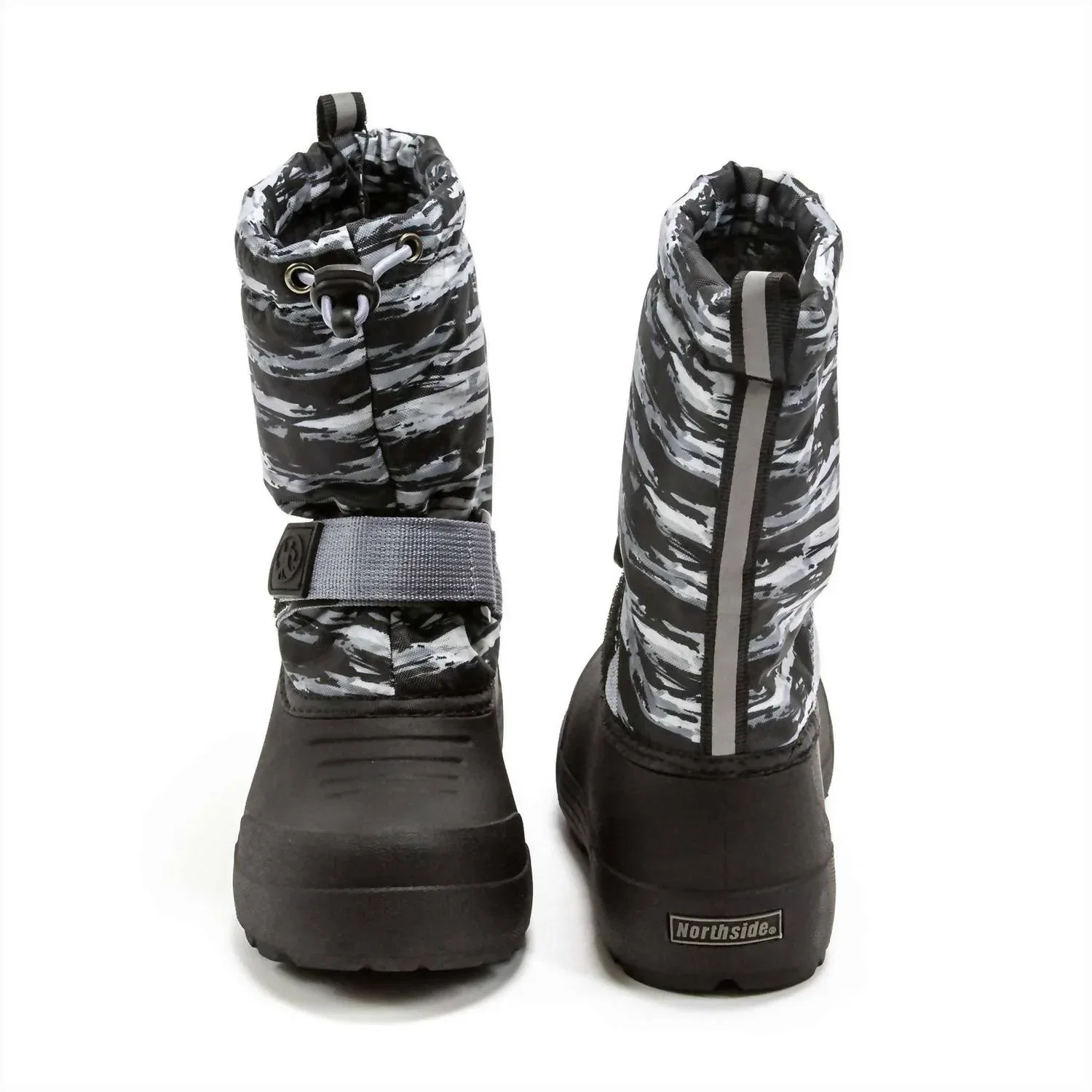 Детские зимние утепленные ботинки на липучке Frosty Insulated Snow Boot Northside, Charcoal — фото 4