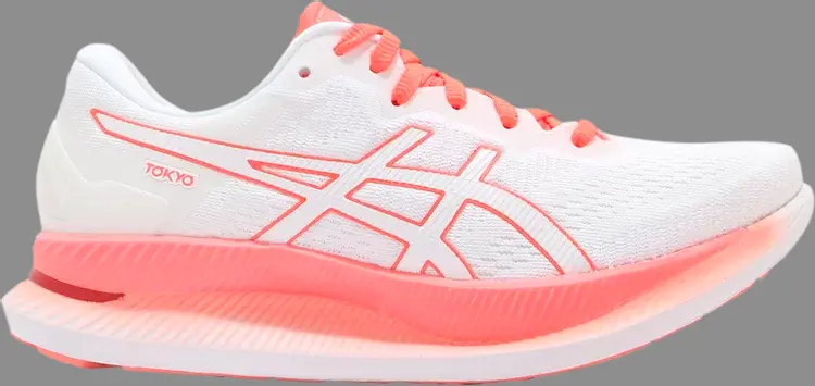 

Кроссовки wmns glideride tokyo 'sunrise red' Asics, белый