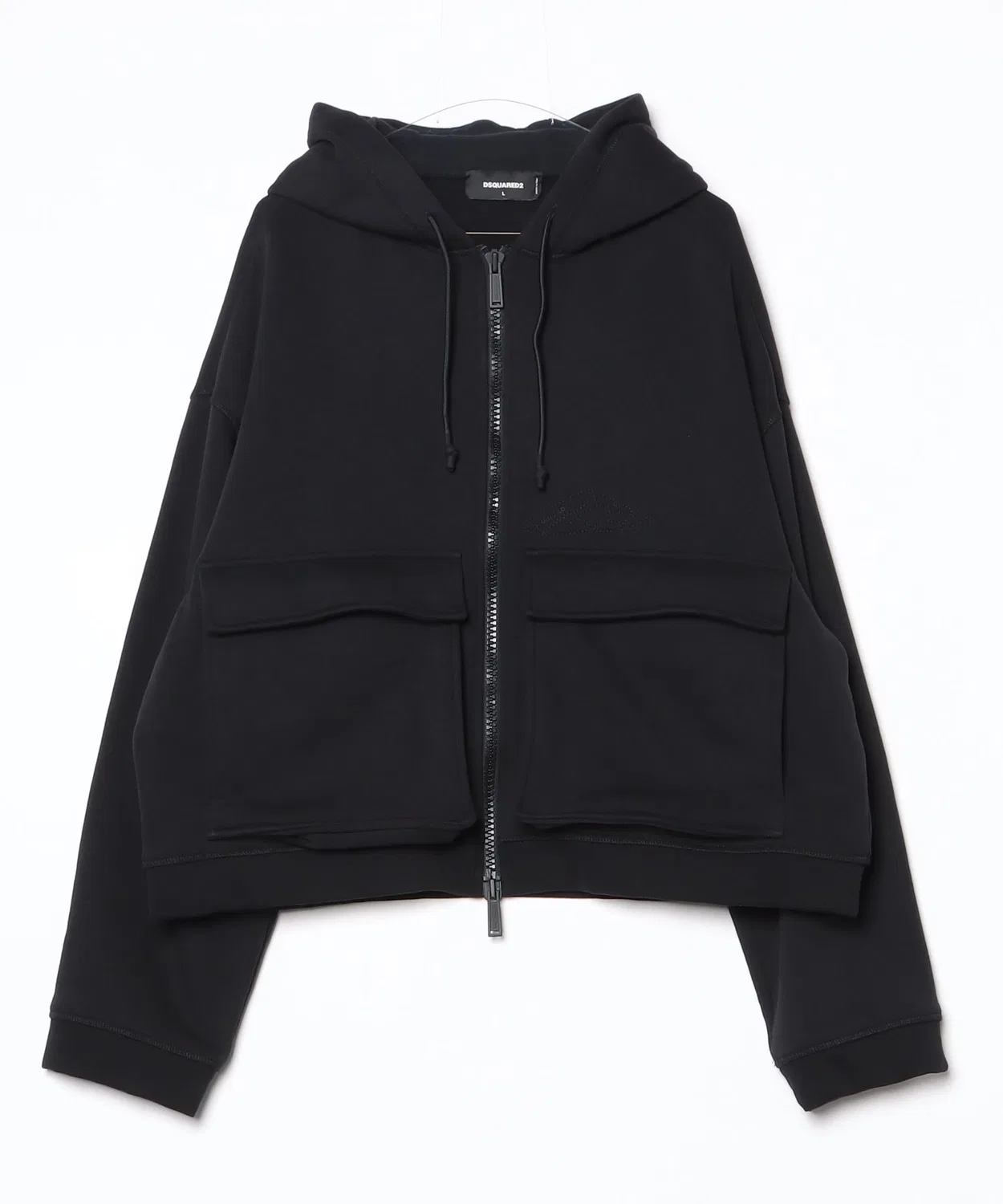 Мужская куртка-худи с капюшоном и принтом Icon Baloon Cargo DSQUARED2, Black