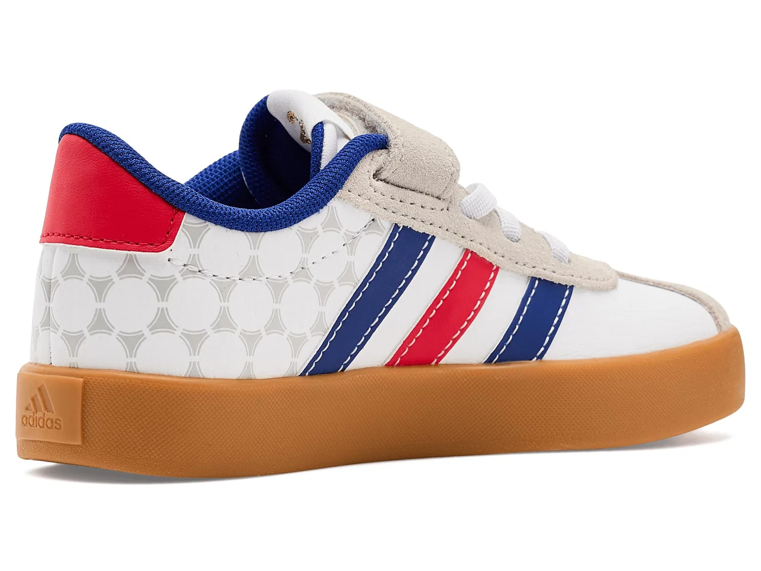 Детские кроссовки VL Court 3.0 Adidas Kids, White/Pure Ruby/Mystery Ink — фото 4