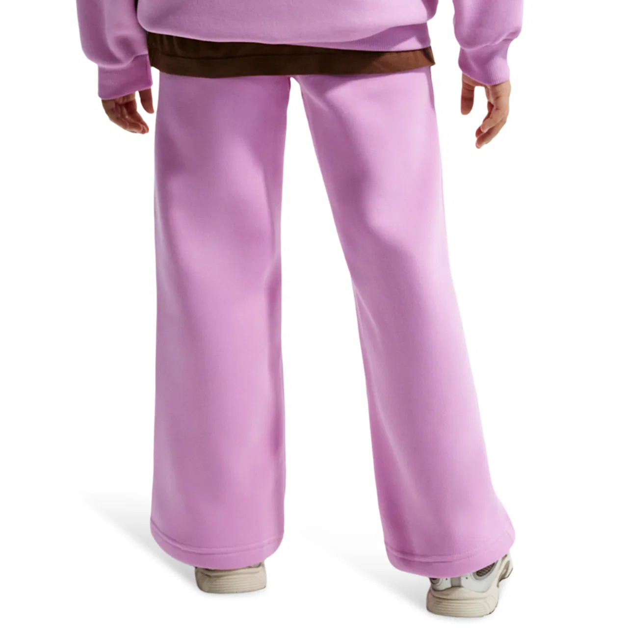 Брюки для девочек NSW Club Fleece WL Nike, цвет Lt Magenta/Lt Magenta/White — фото 2