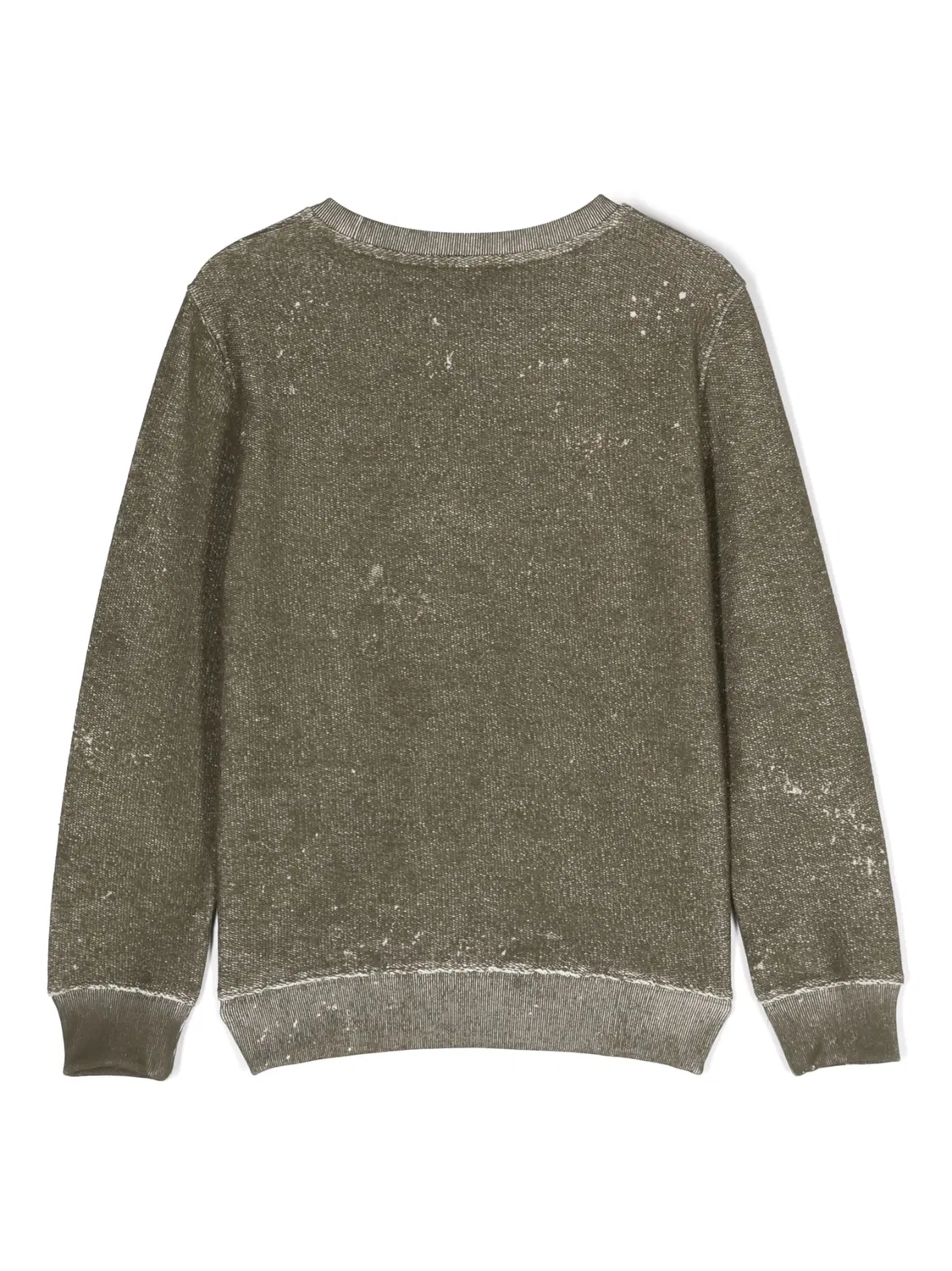 Свитшот с логотипом и эффектом выцветания Golden Goose, хаки — фото 2