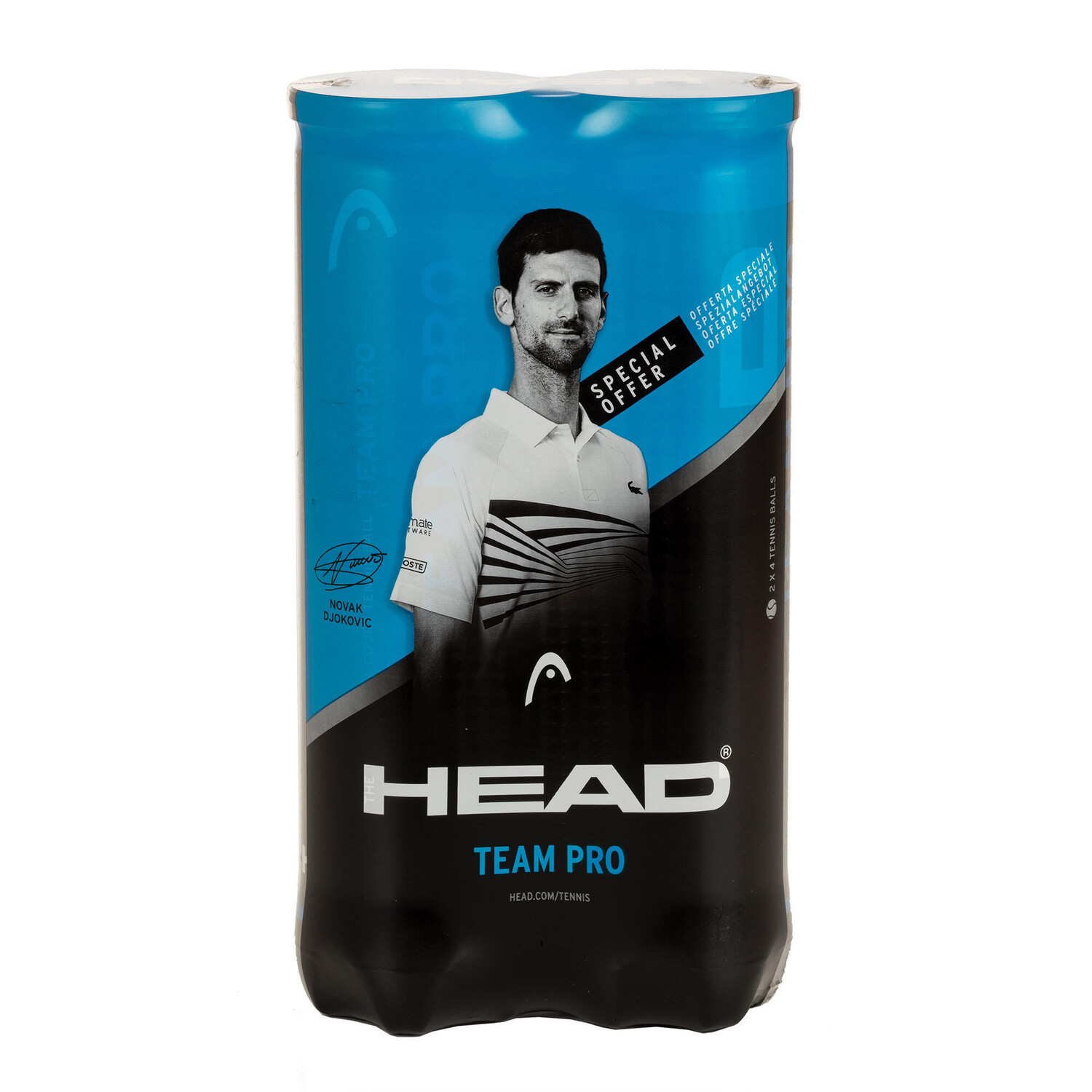 

Теннисные мячи Head Pro - двойная упаковка по 4 шт., желтый