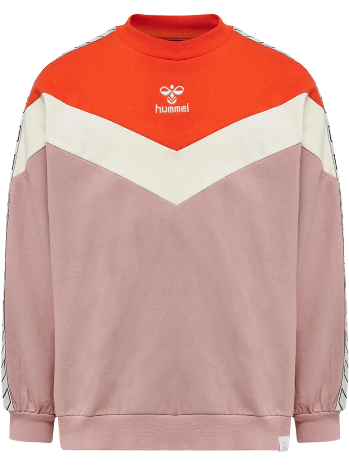 Детский свитшот для девочек с высоким воротником Hmlalvilda Hummel, Violett Hellrosa Blutenblattbeige