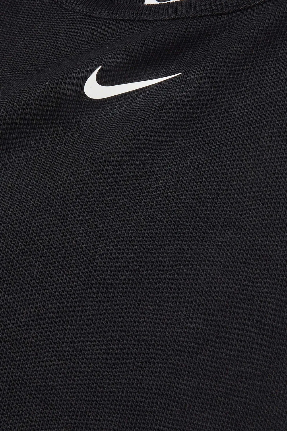 Nike Майка-борцовка с рубчиком, черный — фото 4