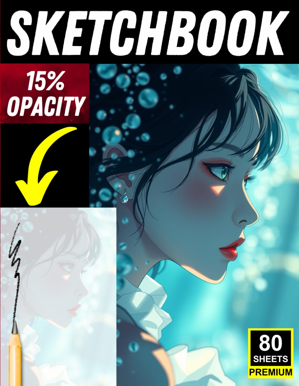 

Anime Aesthetic Portrait Sketchbook for Artists: 15% Opacity Practice Sketchbook - Improve Anime Face Structure, Line Confidence & Expressive Drawing Skills (Independently published)