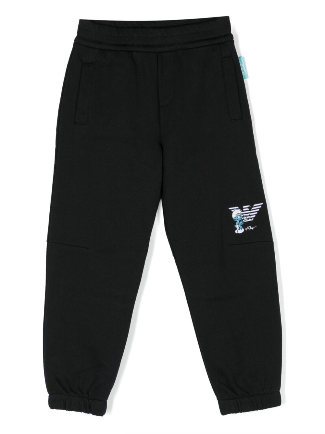 

Спортивные брюки из коллаборации со Smurfs Emporio Armani Kids, черный