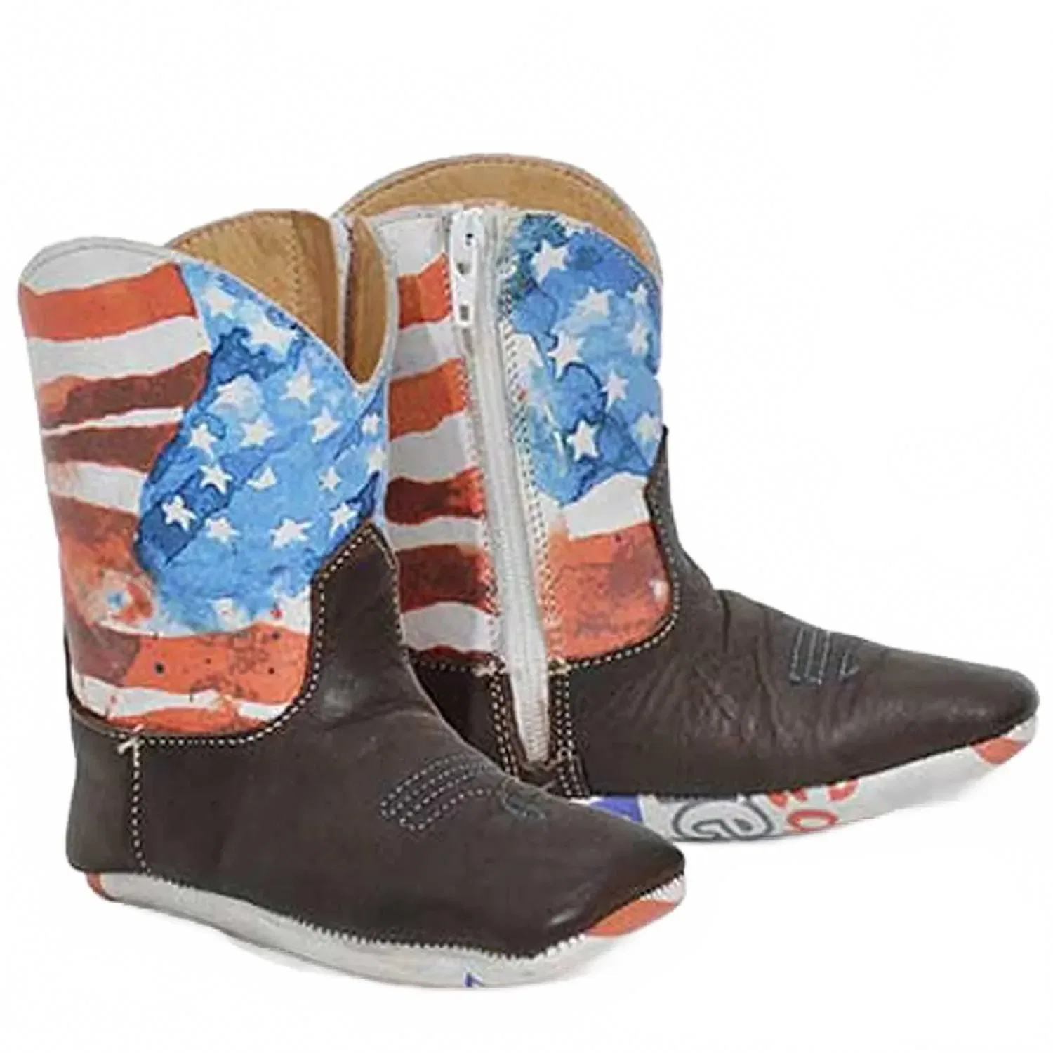 Детские ковбойские сапоги American Mini Cowboy Tin Haul, мультиколор