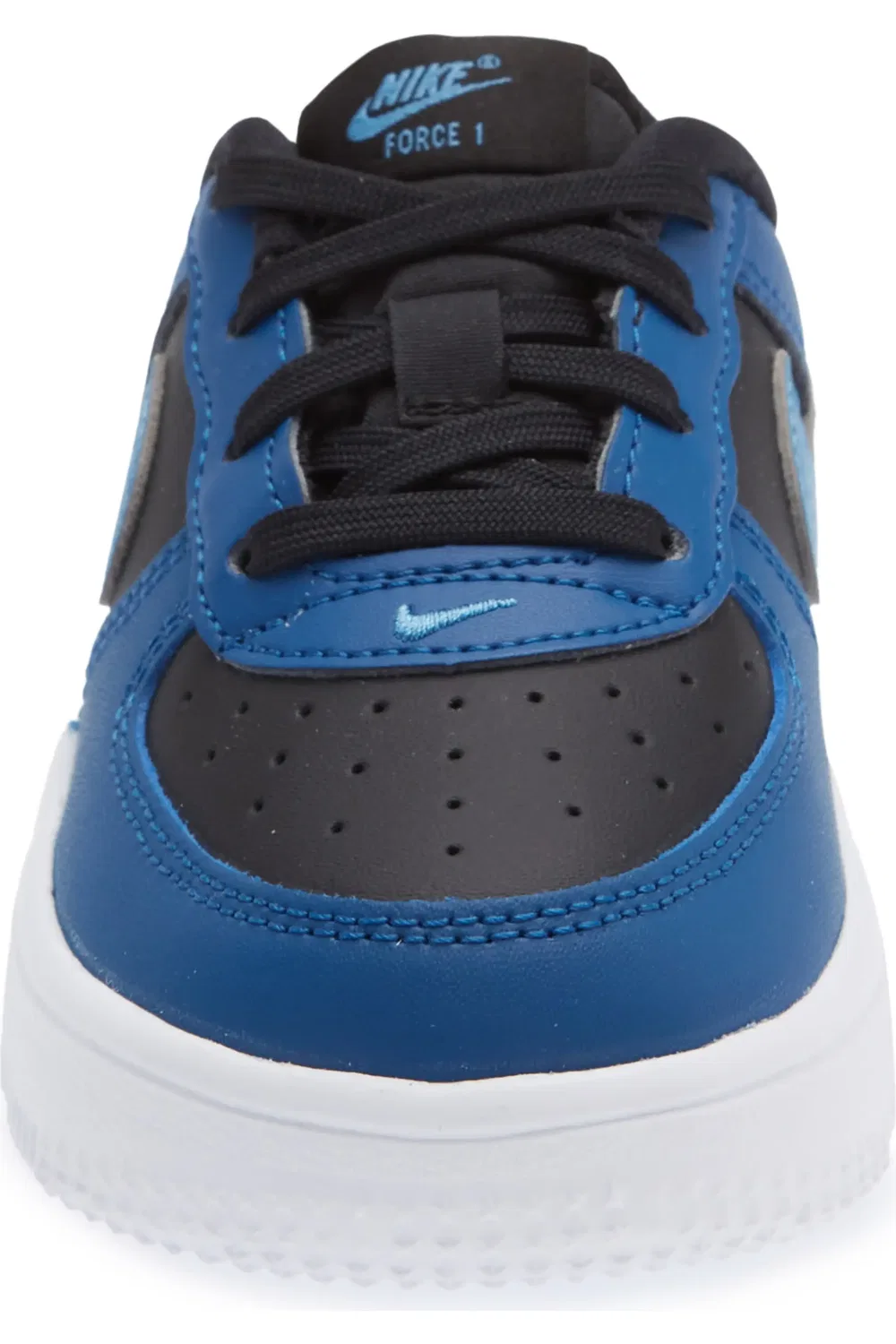 Детские кроссовки баскетбольные Air Force 1 Nike, Black/Dutch Blue/Blue/White — фото 4