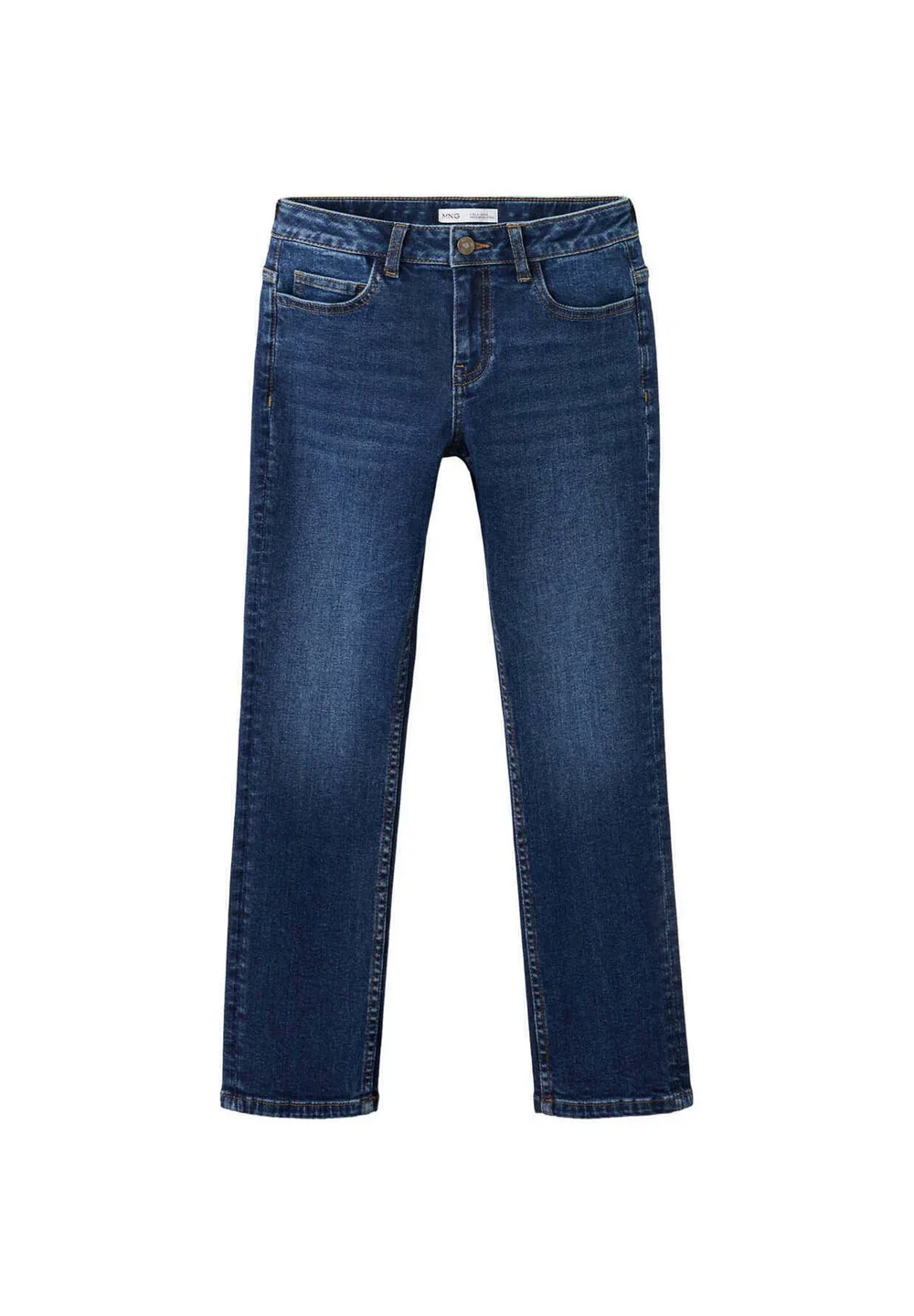 Детские джинсы облегающего кроя Mango Kids, Dark Blue