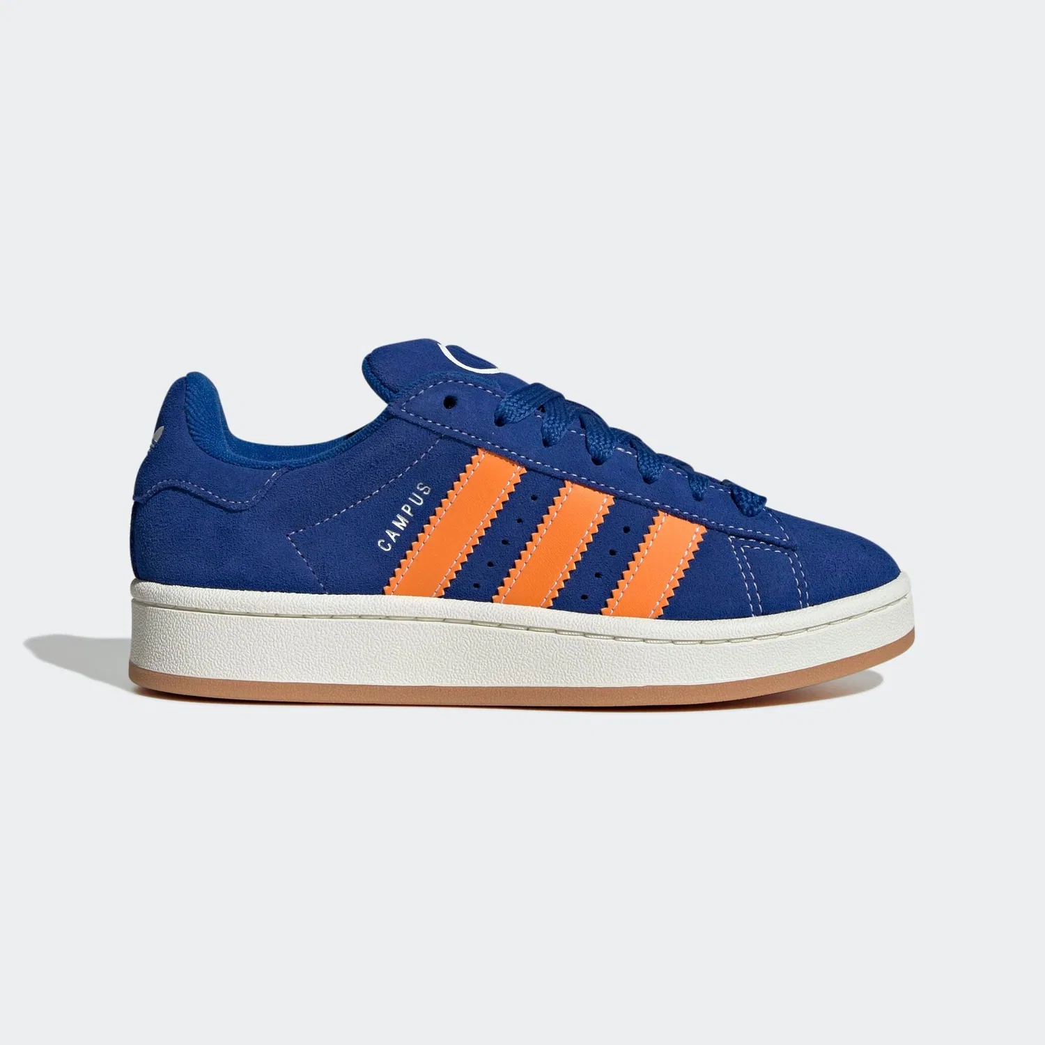 Детские кроссовки ретро-стиля Campus 00s Adidas Originals, Collegiate Royal / Bright Orange / Off White — фото 2