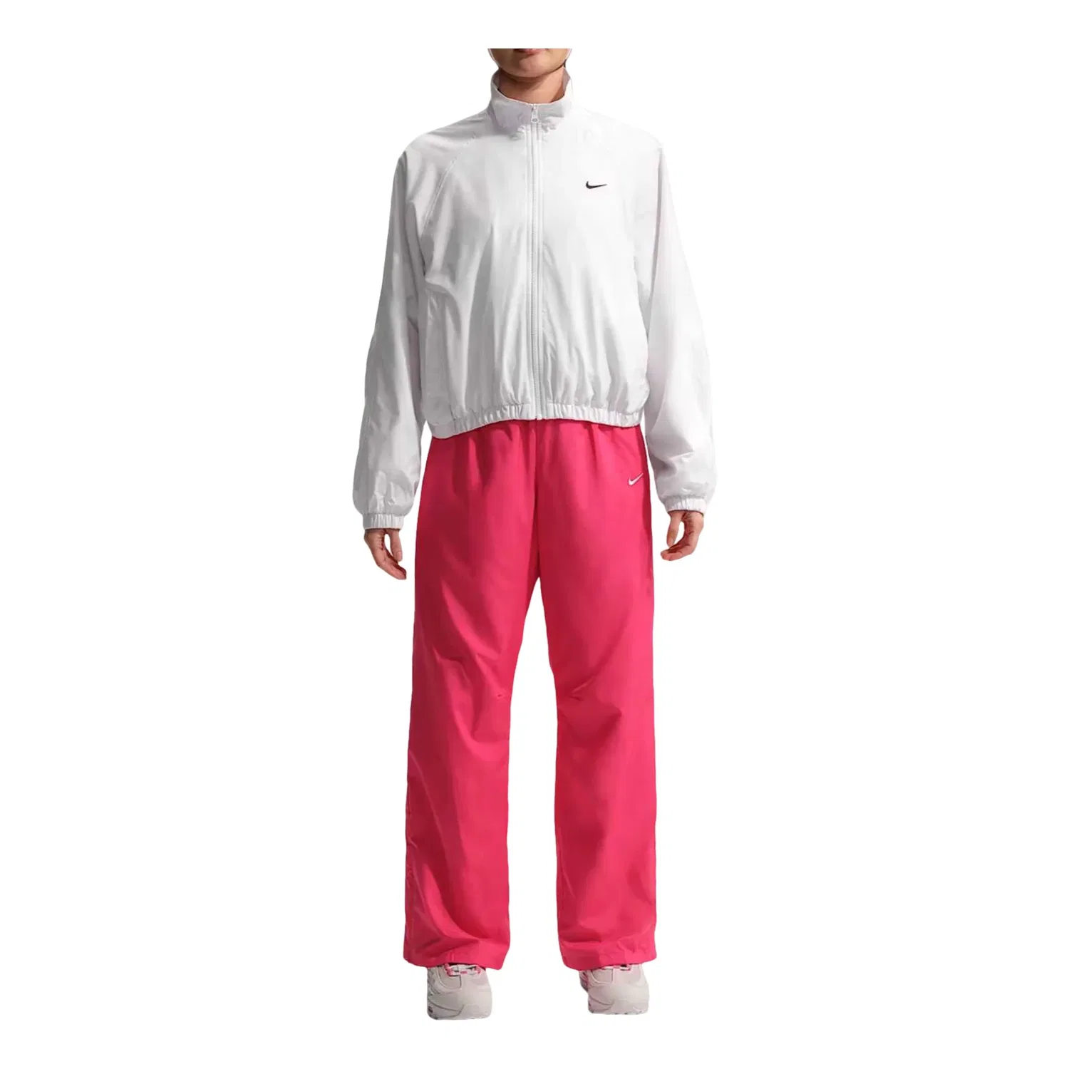 Женская куртка Sportswear Oversized UV Track Jacket 'White Black' Nike, White/Black