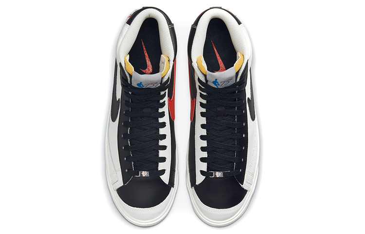 Кроссовки Nike x NBA Blazer Mid '77 Emb Nba 75th Anniversary, белый/черный — фото 4