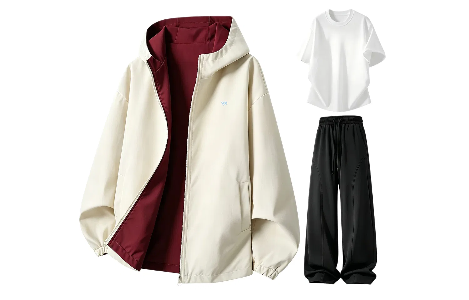 Детский комплект из трех худи с капюшоном, с принтом, Casual Sportswear, WARRIOR