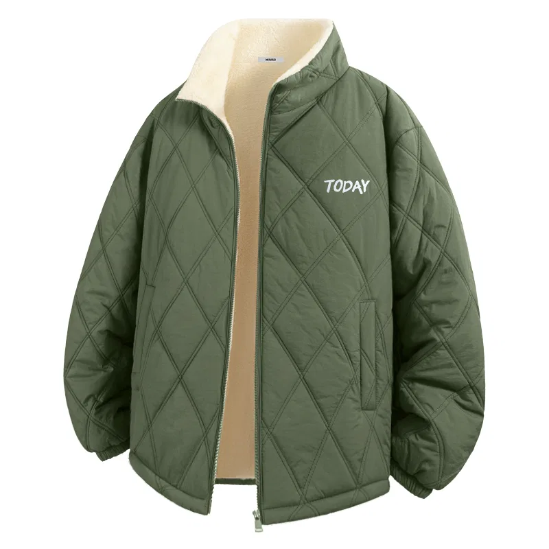Утепленная куртка-пуховик детская с воротником-подушкой MINISO, Palm Green