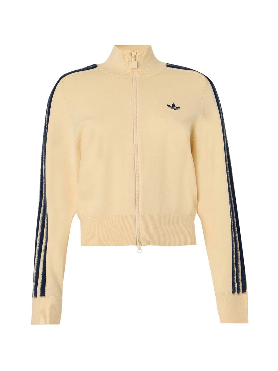 Вязаный кардиган ADIDAS ORIGINALS «Жар-птица» бежевого цвета