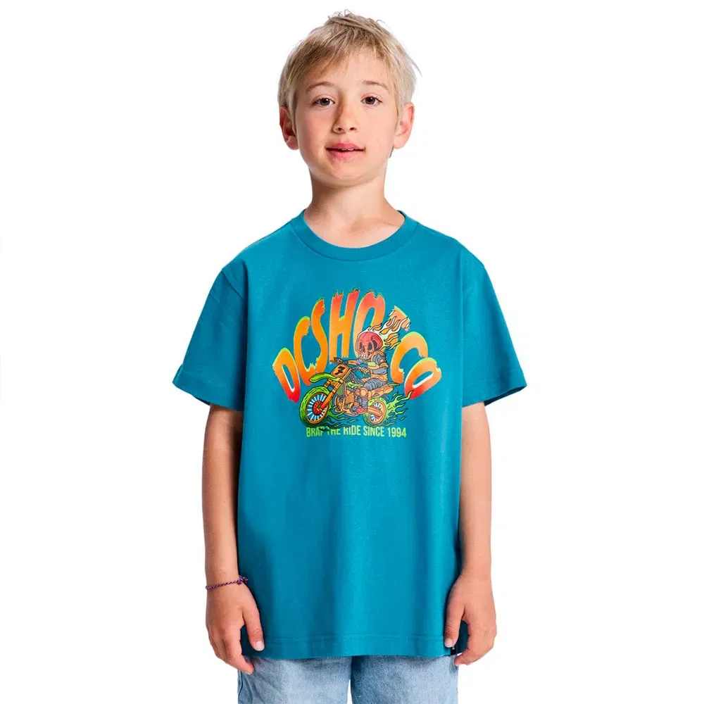 Детская футболка с коротким рукавом Brap The Ride Dc shoes, Blue