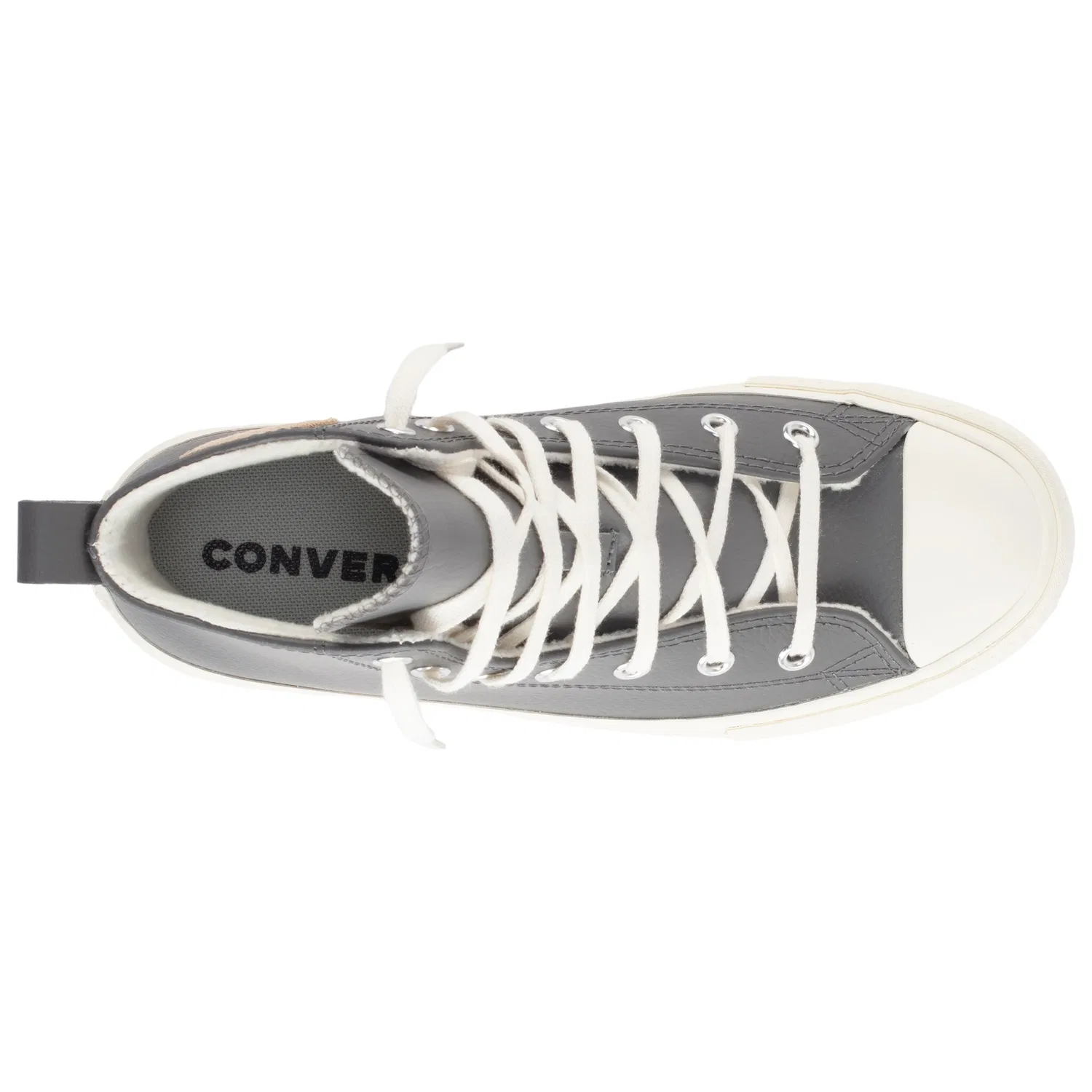 Детские кроссовки на шнуровке Converse, Sharkskin/Warm Quarry/Egret — фото 4