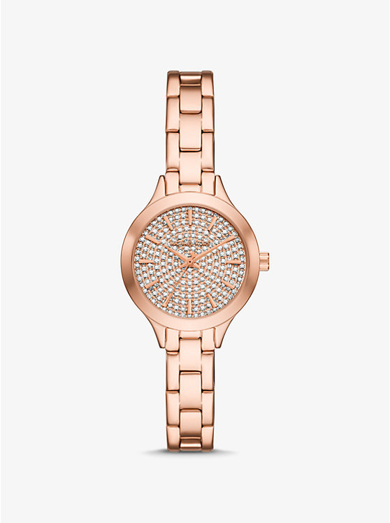 

Миниатюрные часы Aspyn Pavé цвета розового золота Michael Kors, розовый