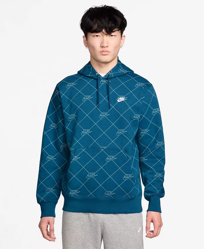 

Мужская толстовка Club Fleece с принтом Nike, зеленый