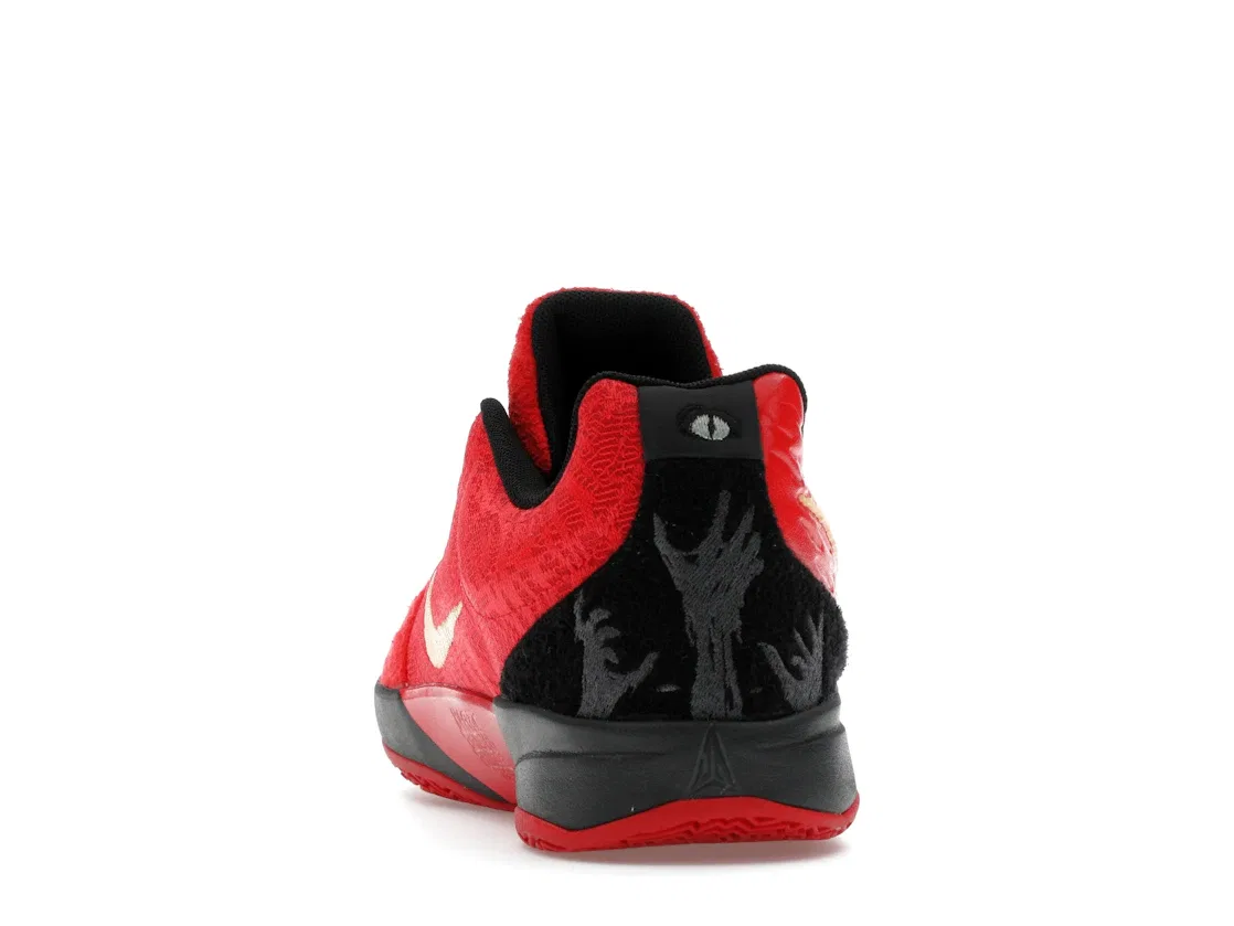 Детские кроссовки с принтом Nike Ja 2 Nightmare Nike, University Red/Celestial Gold/Black/Jade Horizon — фото 4