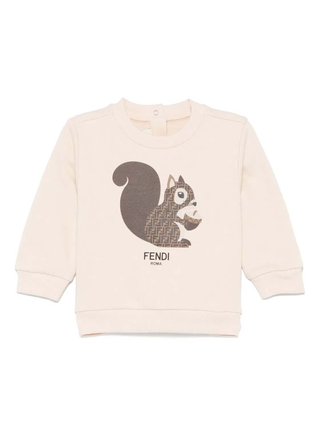 Свитшот с принтом белки FENDI, нежный розовый