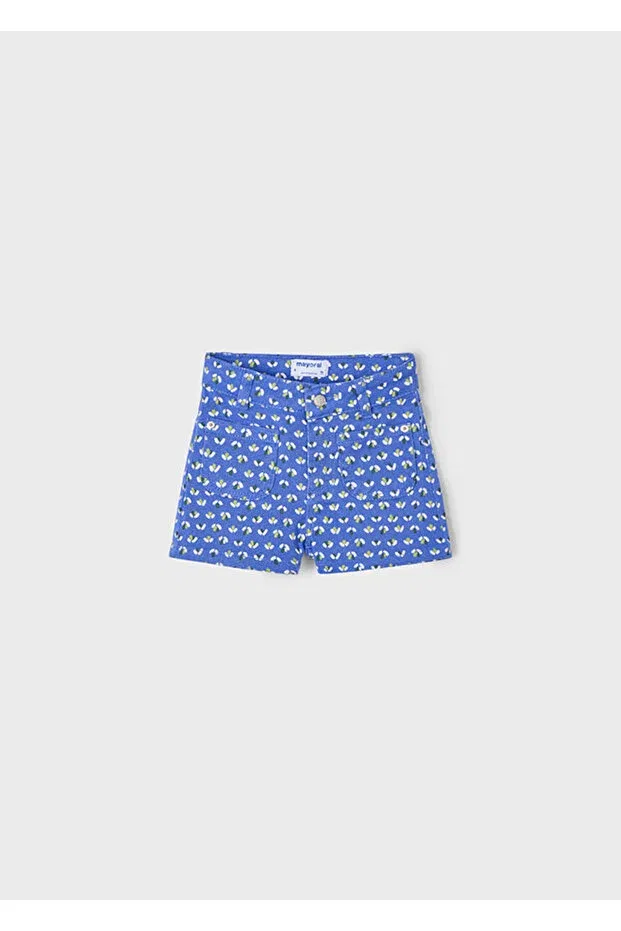 Детские шорты для девочек с принтом Mayoral, Navy Blue — фото 2