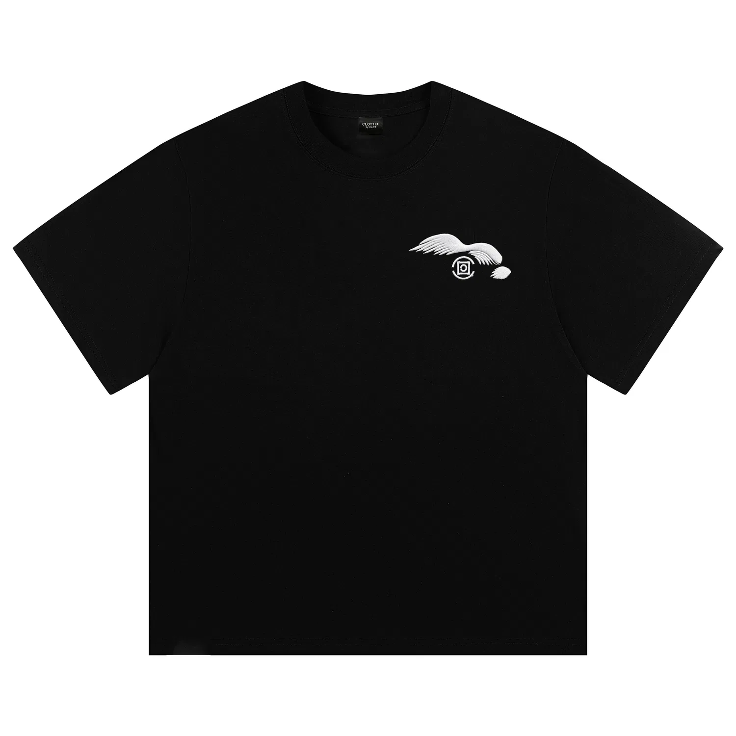 Детская футболка с круглым вырезом, Other, CLOT, Black with White Logo