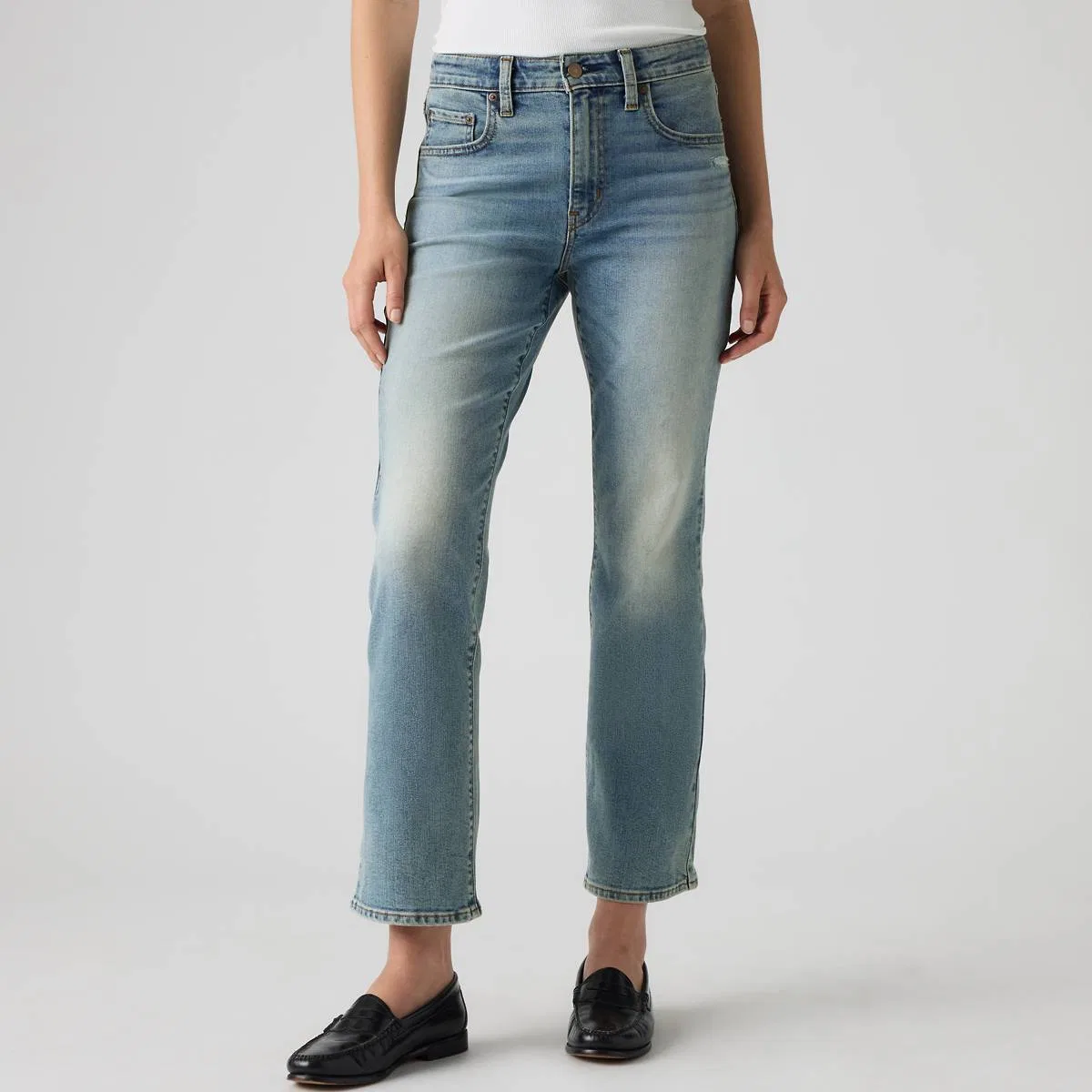 женские джинсы 725 kick boot Levi's, Trail Dust - Medium Wash — фото 2