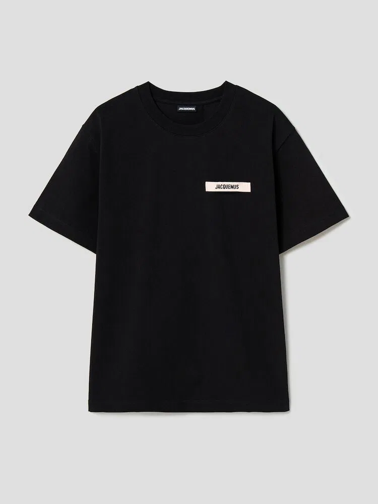Футболка с логотипом, Le Tshirt Gros Grain JACQUEMUS, Black