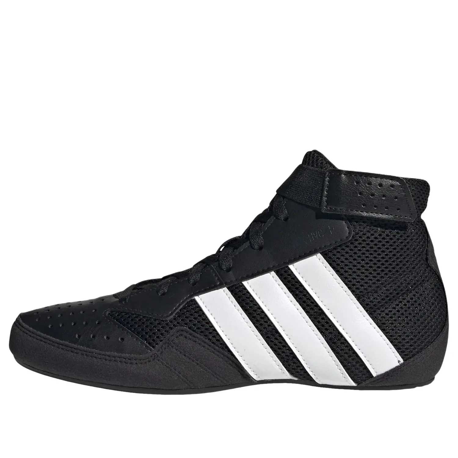 Детские кроссовки с кожаным верхом HVC K 'Core Black Cloud White Carbon' adidas, Core Black/Cloud White/Carbon
