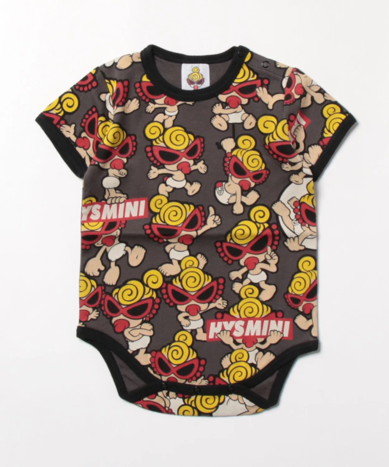 Детский боди-комбинезон с коротким рукавом с принтом HYSTERIC MINI, Black