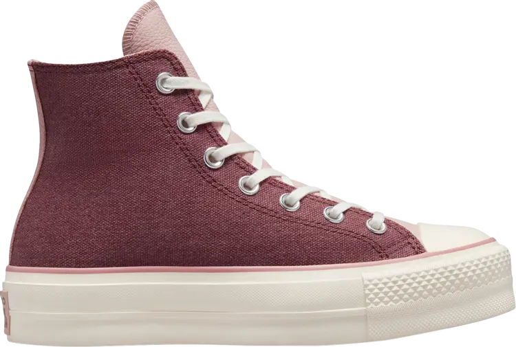 Кроссовки Converse Wmns Chuck Taylor All Star Lift Platform High Dark Wine, красный