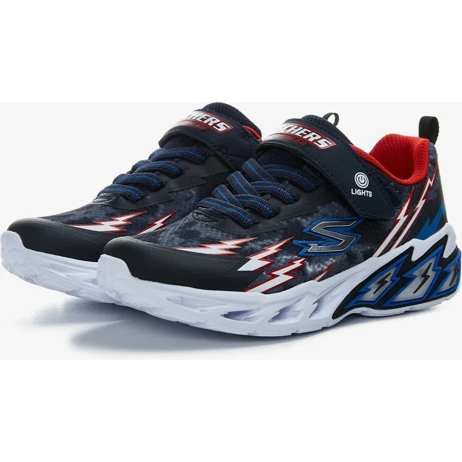 Детские спортивные кроссовки с подсветкой Lights Storm Skechers, Серый — фото 3