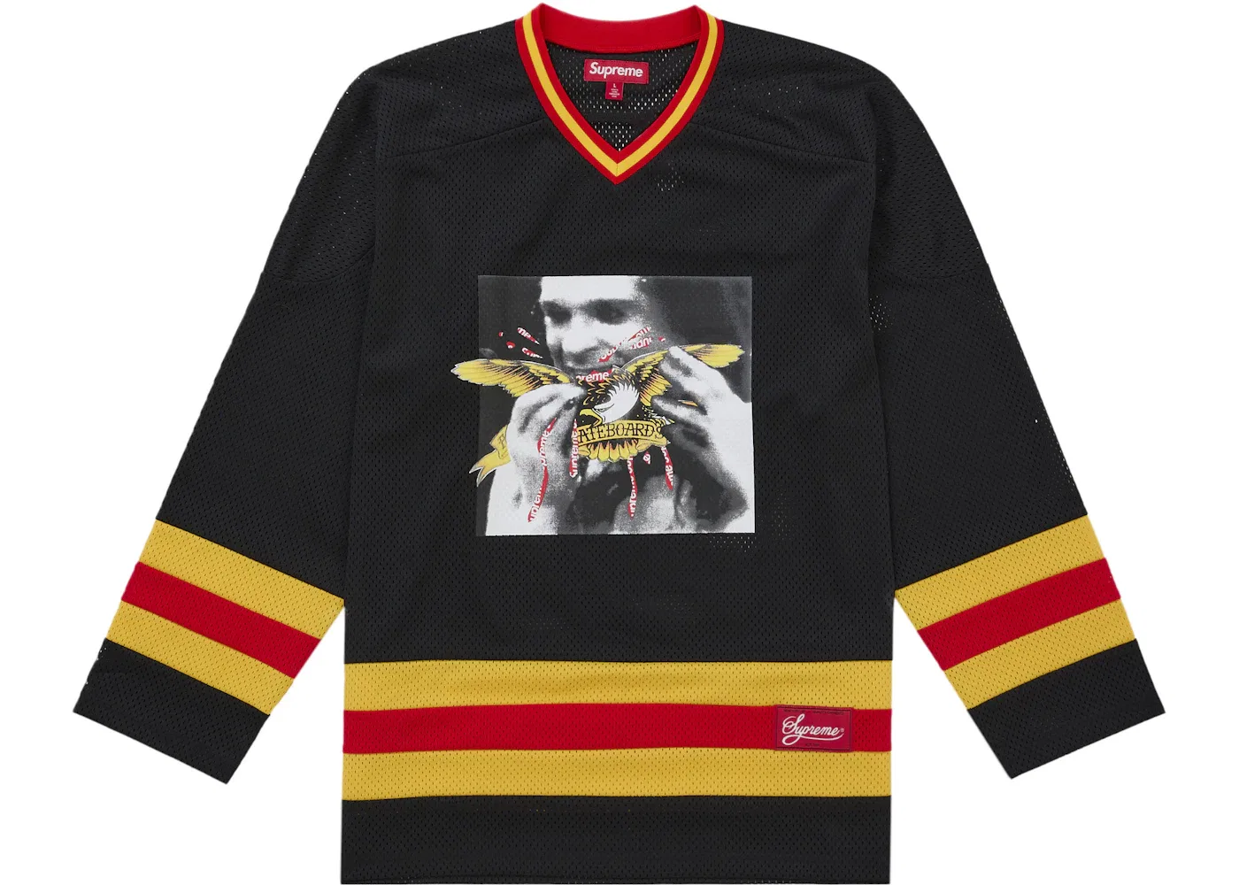 Мужская хоккейная джерси с принтом Supreme ANTIHERO Ozzy, Black