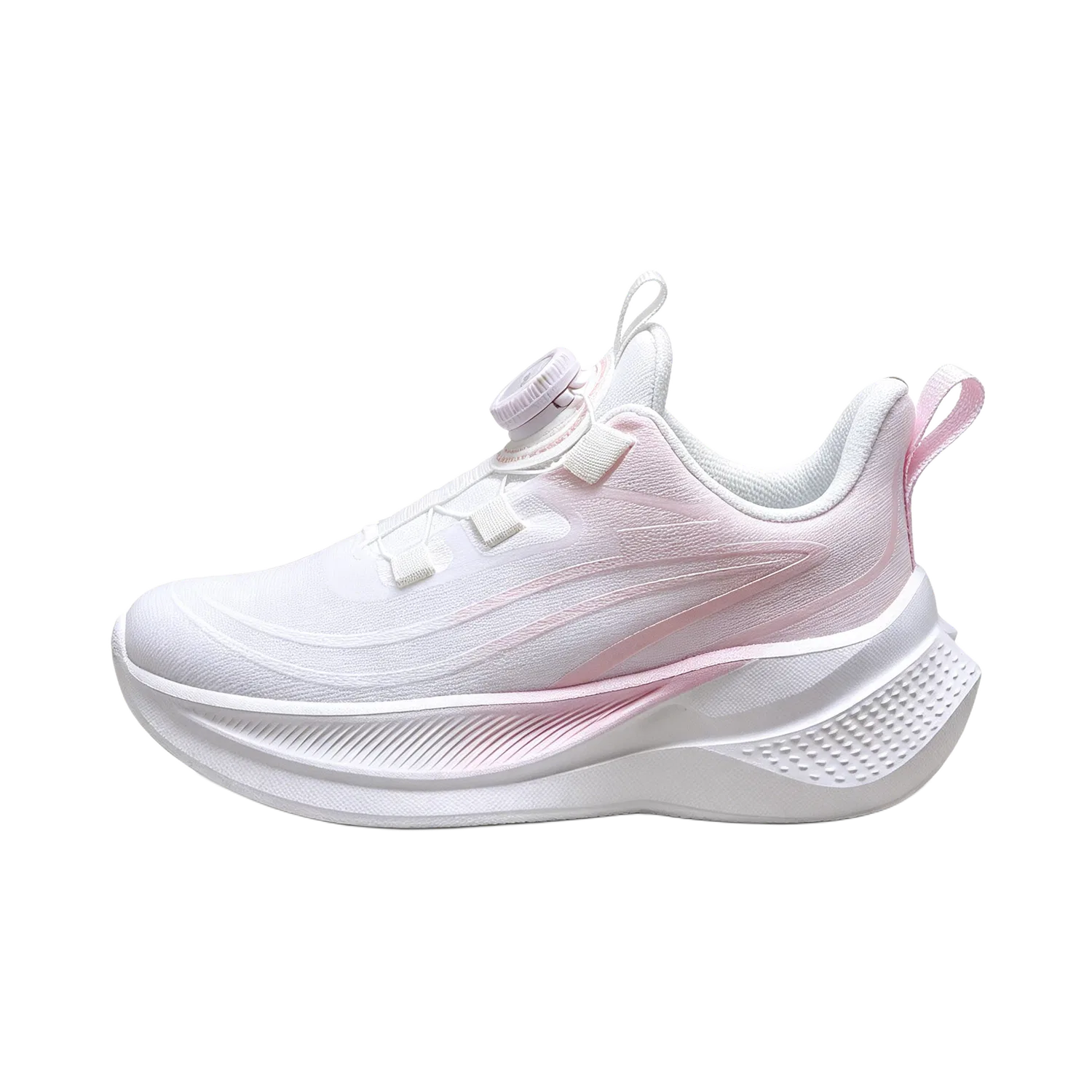 Детские кроссовки с низким верхом из искусственной кожи White Pink WARRIOR
