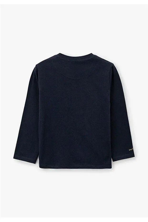 Детская футболка с длинным рукавом для мальчиков Mayoral, Navy Blue — фото 2