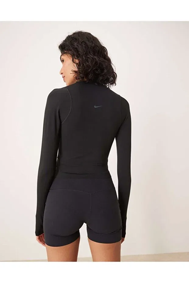 Женская футболка с длинным рукавом Zenvy Infinasoft Dri-Fit Nike, Black — фото 2