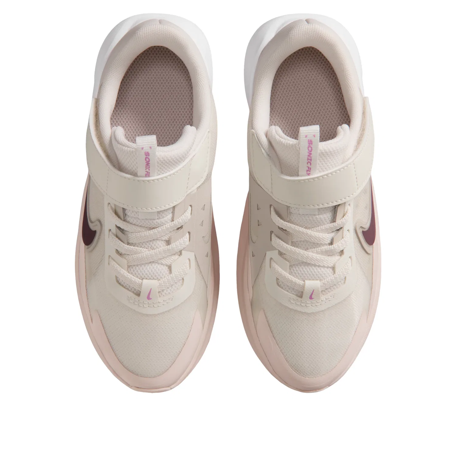 Детские кроссовки с текстильным верхом Sonic Fly 'Phantom' Nike, Phantom/Cream 2/Silt Red/Tattoo — фото 2