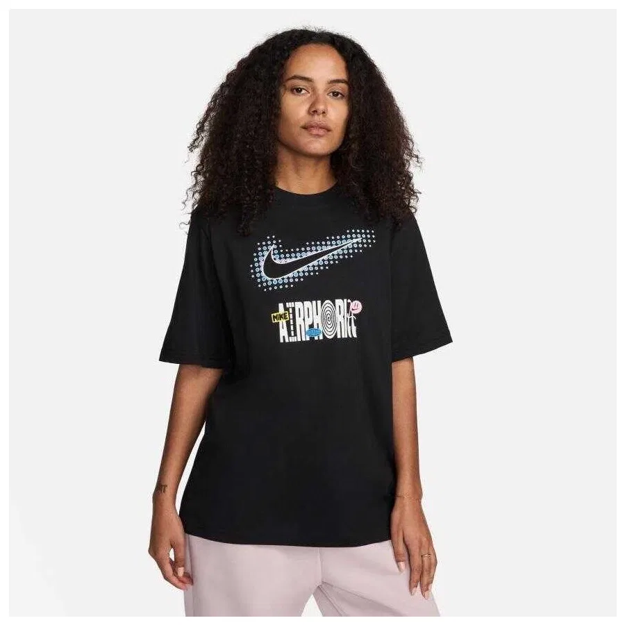 Футболка свободного кроя с принтом Nsw Tee Oc2 Bf Festival Nike, Черный