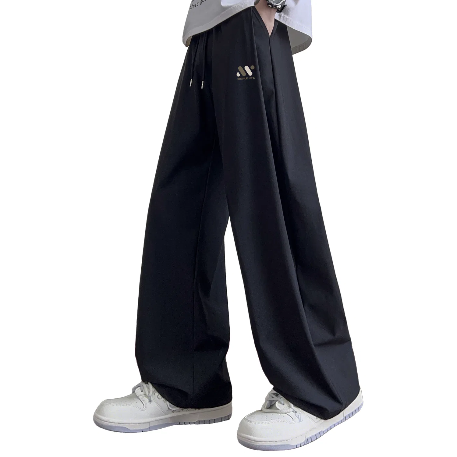 Детские широкие брюки Ice Silk Sun Protection Wide Leg Pants MINISO, Black