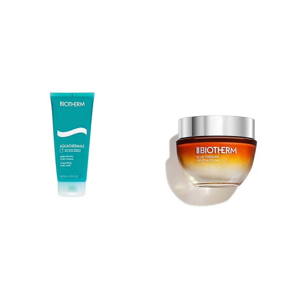 Гель для душа Aquathermale + Крем Blue Therapy Revitalize DayCr, 250 мл, BIOTHERM