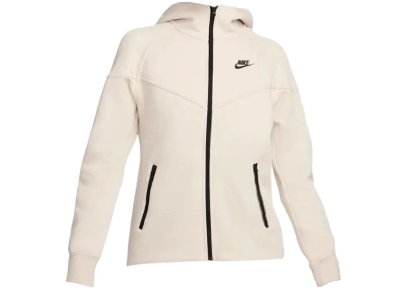 Женская худи Tech Fleece Windrunner с полной застежкой-молнией Nike, Light Orewood Brown