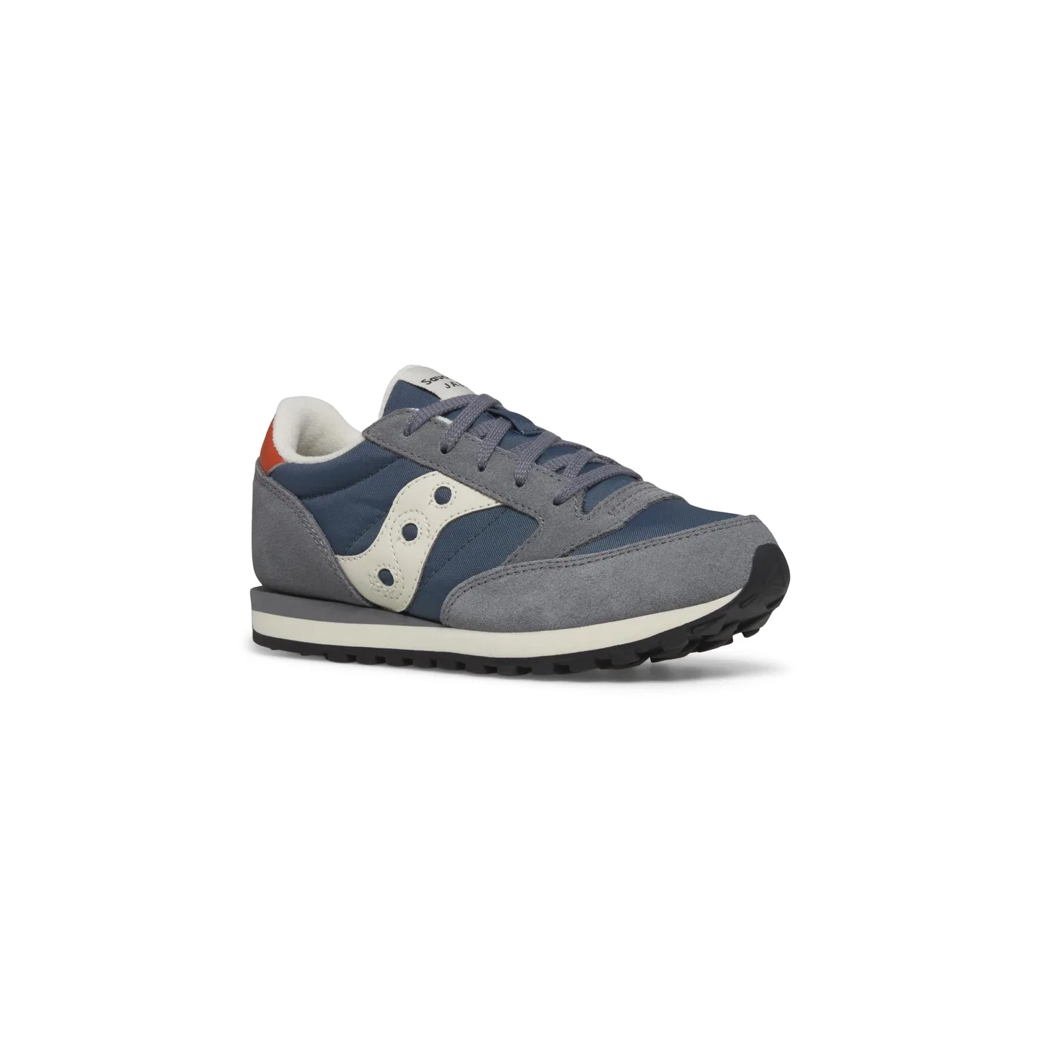 Детские кроссовки для мальчиков и девочек с шнуровкой Jazz Original Saucony, Grey Blue Orange — фото 2